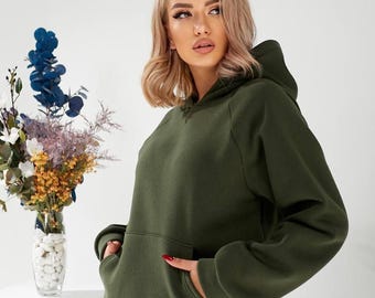 Women’s Fleece Tracksuit, Cozy Hoodie & Pants Set, Warm Casual Loungewear, Sporty Zip Up Hoodie Windbreaker, Comfy Two-Piece Outfit