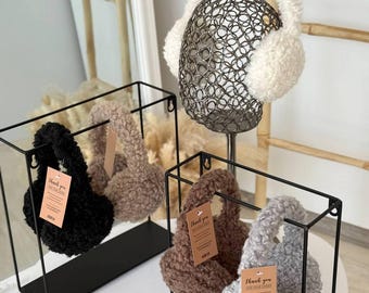 Luxuriously Soft Llama Earmuffs for Women, Fluffy Winter Ear Warmers, Plush Cozy Accessory, Cute Warm Headwear, Valentines Gift