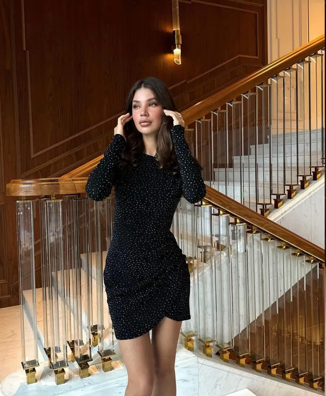 velvet glitter dress Zelda Side Slit Velvet Sequin Gown