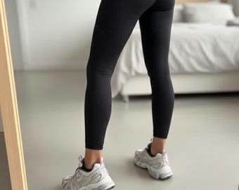 Women’s Seamless Fleece-Lined Leggings, Warm Winter Thermal Pants, High-Waist Slimming Stretchy Leggings, Cozy Soft Winter Tights