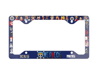 Cornice per targa anime, porta targhe per auto con animazione giapponese, regalo otaku, cornice per targa manga, accessori per veicoli, decorazioni anime, geek