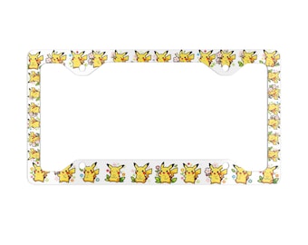 Marco para matrícula de anime, soporte para matrícula de coche de animación japonesa, marco para matrícula de dragón, accesorios para vehículos, decoración de anime, geek