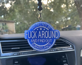 F around and find out car freshie - Black ice