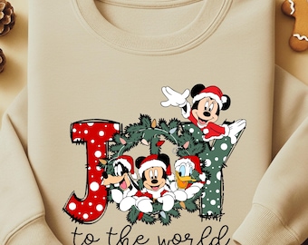 Disney Christmas Sweatshirt - Mickey & Minnie Holiday Crewneck