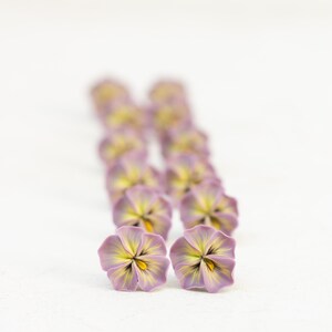 Pastel Pink Pansy Earrings Stud earrings Flower Stud Earrings Jewelry, Hypoallergenic Studs image 9