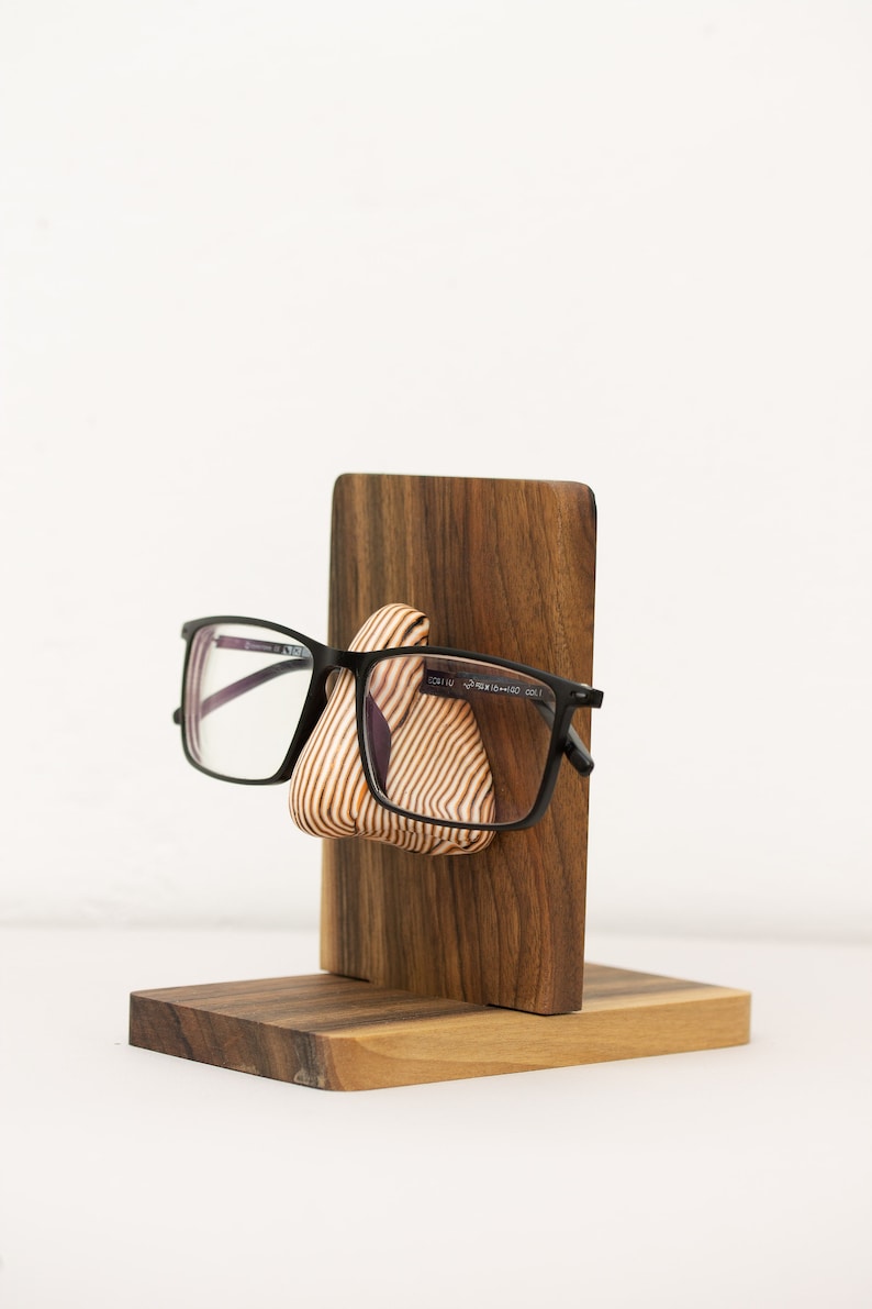Unique Wooden Eyeglasses Stand for Organization Glasses Etsy