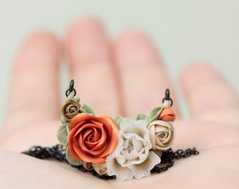 Handcrafted Floral Necklace - Versatile Accessory for Flower Enthusiasts