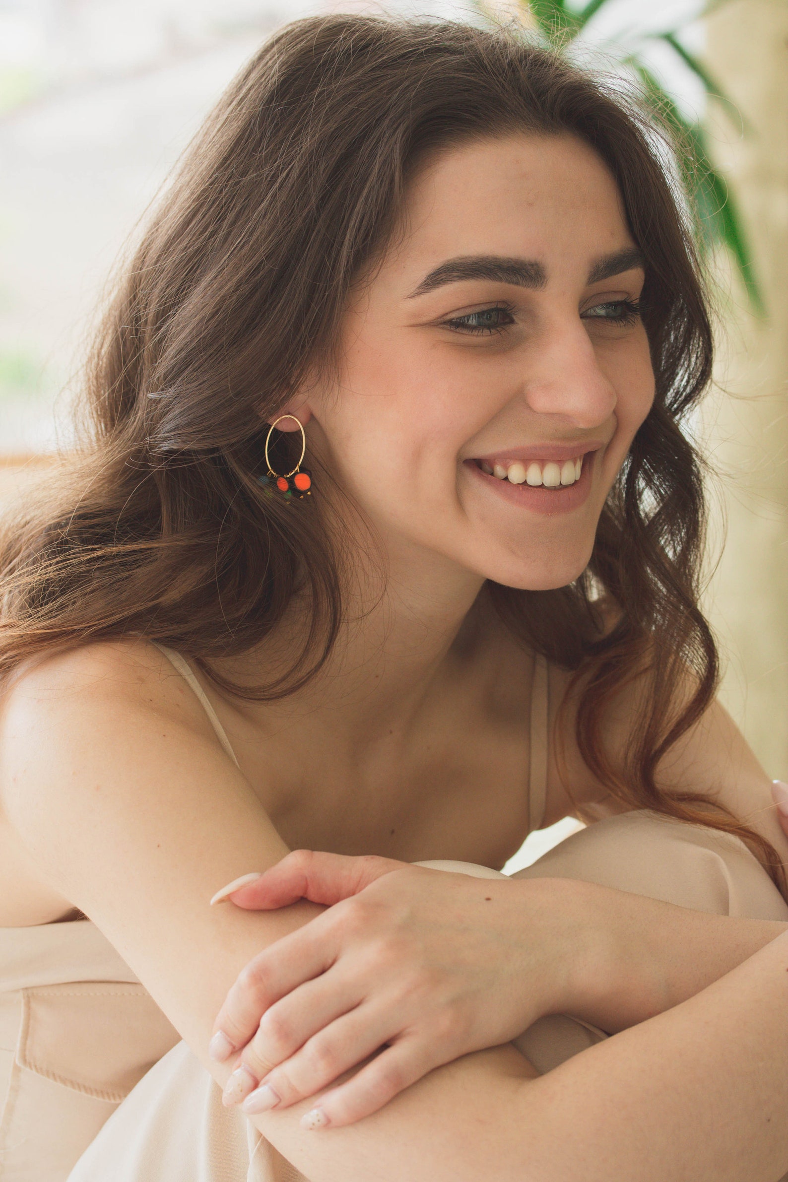 Neon Polymer Clay Earrings Neon Multicolor Statement Etsy