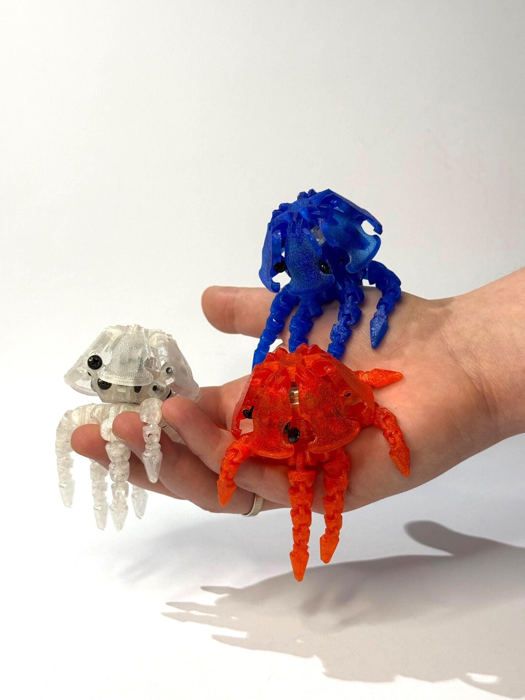 Articulated Jellyfish Fidget Toy DIY Kit - Mechanical Clicker Desk Toy ...