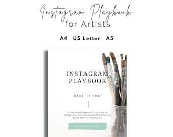 Instagram Playbook - tips, tricks and a printable planner for artists who want to use Instagram intentionally and with ease