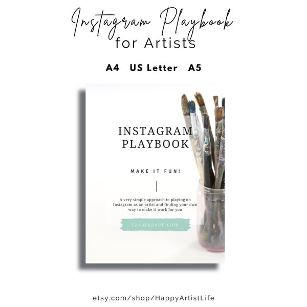 Instagram Playbook - tips, tricks and a printable planner for artists who want to use Instagram intentionally and with ease