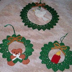 Wreath Ornaments PDF Pattern