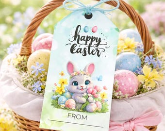 Easter Bunny Gift Tag (Digital Download)