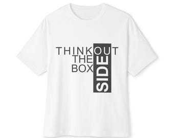 Think Outside the Box  | Typographic Graphic Shirt