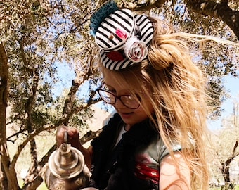 Steampunk Alice Art Hat: Mad Hatter Tea Party Costume