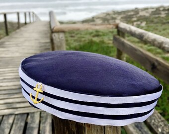 ★SCULPTOR★ Marine Pillbox Hat Navy SC25S607NA Navy Blue Pillbox, Merino Wool Fascinator Hat , Navy Blue