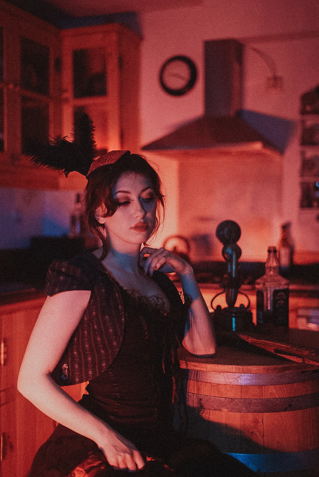 Western Saloon Girl Feather Headpiece Etsy New Zealand