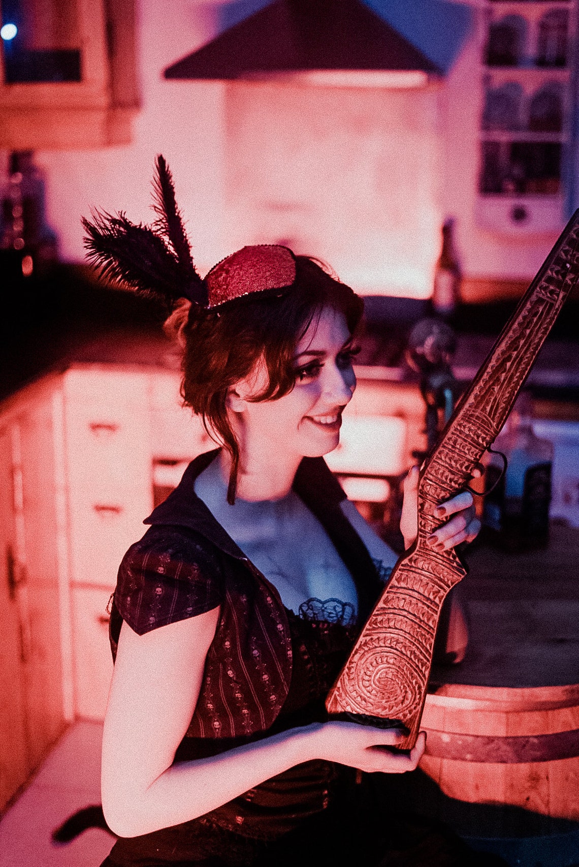 Western Saloon Girl Feather Headpiece Etsy New Zealand