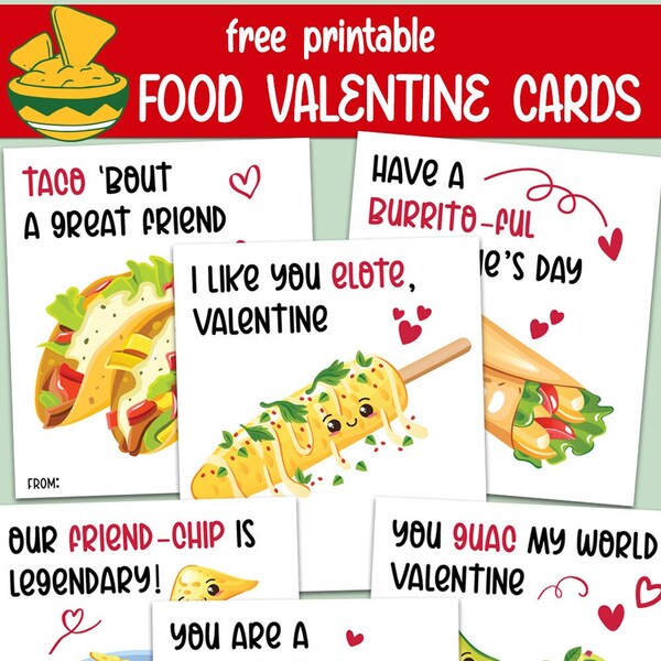 Taco Valentine Card - Etsy