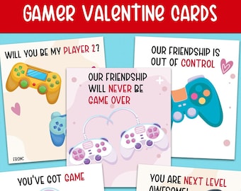 Cartes imprimables de la Saint-Valentin pour les joueurs