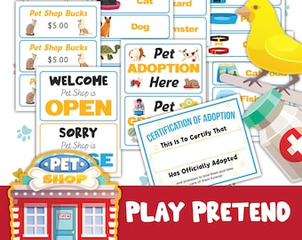 Pet Shop Play Pretend Digital Download