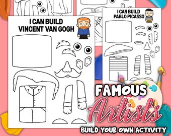 Activité imprimable Je peux construire des artistes célèbres