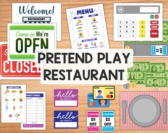 Téléchargement numérique imprimable pour restaurant