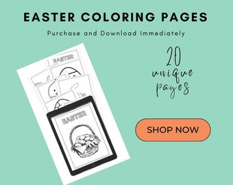 Easter Coloring Pages (20 Different Designs)