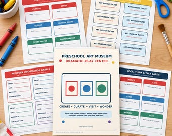 Preschool Art Museum Dramatic Play Center