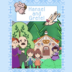 Libro di storie di attività di Hansel e Gretel