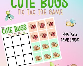 Bug Tic Tac Toe Game (Printable)