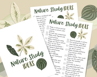 Nature Study Ideas Printable