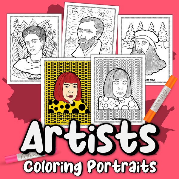 Famous Artist Coloring Pages