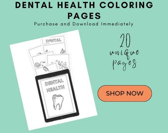 Dental Health Coloring Pages (20 Different Designs)