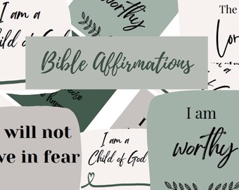 Bible Affirmation Printable Cards