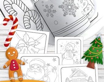 3 D Christmas Coloring Pages
