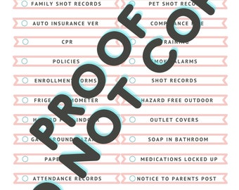 Digital Licensing Checklist for Oklahoma Home Daycare Providers Soft