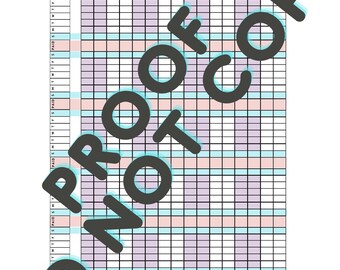Printable Monthly Sign in Attendance Sheet for Daycare in Soft Colors