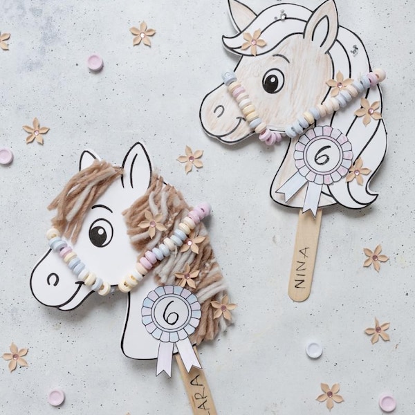 Pferde Einladung – Vorlage zum Ausdrucken | Einladungskarte | Kindergeburtstag | Geburtstagseinladung | Druckvorlage | PDF Download