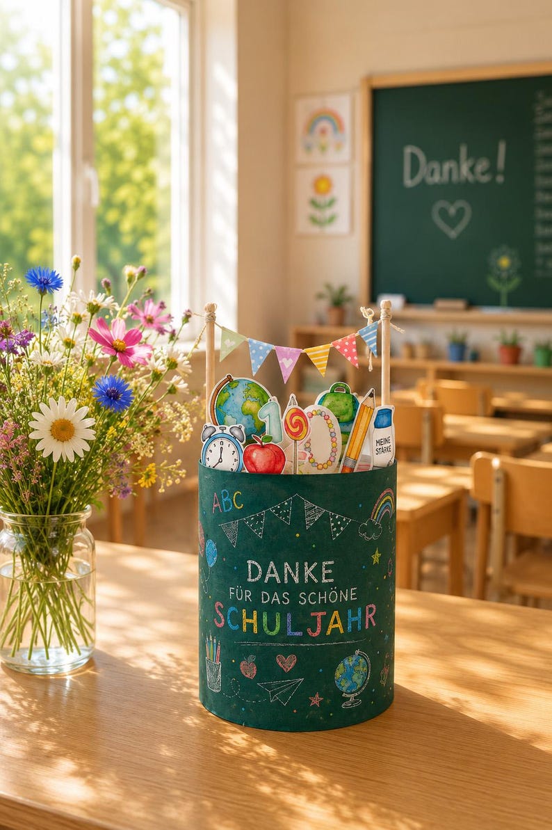 duplo Banderole „Abschied-Schule"- Vorlage zum Ausdrucken Abschiedsgeschenk Druckvorlage für Lehrer Schuljahr Ferienbeginn image 2