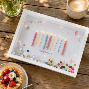 Geldgeschenk happy birthday Kerzen | Geburtstag | Last Minute Geschenk zum Geburtstag PDF Druckvorlage | Geschenk Geburtstagsgeschenk