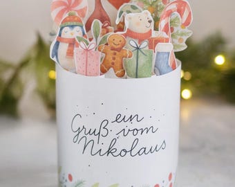 duplo Banderole „Weihnachten“ – Vorlage zum Ausdrucken | Weihnachtsgeschenk | Nikolaus | Wichteln DIY Verpackung | Mitbringsel | Kleinigkeit