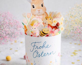 duplo Banderole „Ostern“ – Vorlage zum Ausdrucken | Ostergeschenk | Bastelvorlage | Druckvorlage | Mitbringsel | Kleinigkeit Download