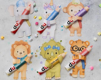 Duplo Banderole Schulferien – Druckvorlage Schüler, Kleinigkeit zum Ferienstart, Geschenkidee für Schüler zum Zeugnis Vorlage zum Drucken
