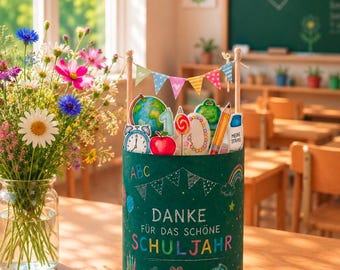duplo Banderole „Abschied-Schule"- Vorlage zum Ausdrucken Abschiedsgeschenk Druckvorlage für Lehrer Schuljahr Ferienbeginn