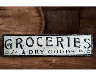 Making groceries sign