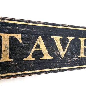 Tavern Wood Sign - Hand Crafted Wood Decor