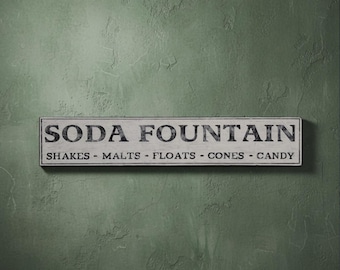 Old Soda Shoppe Wood Sign Hand made - Rustic Wooden Decor