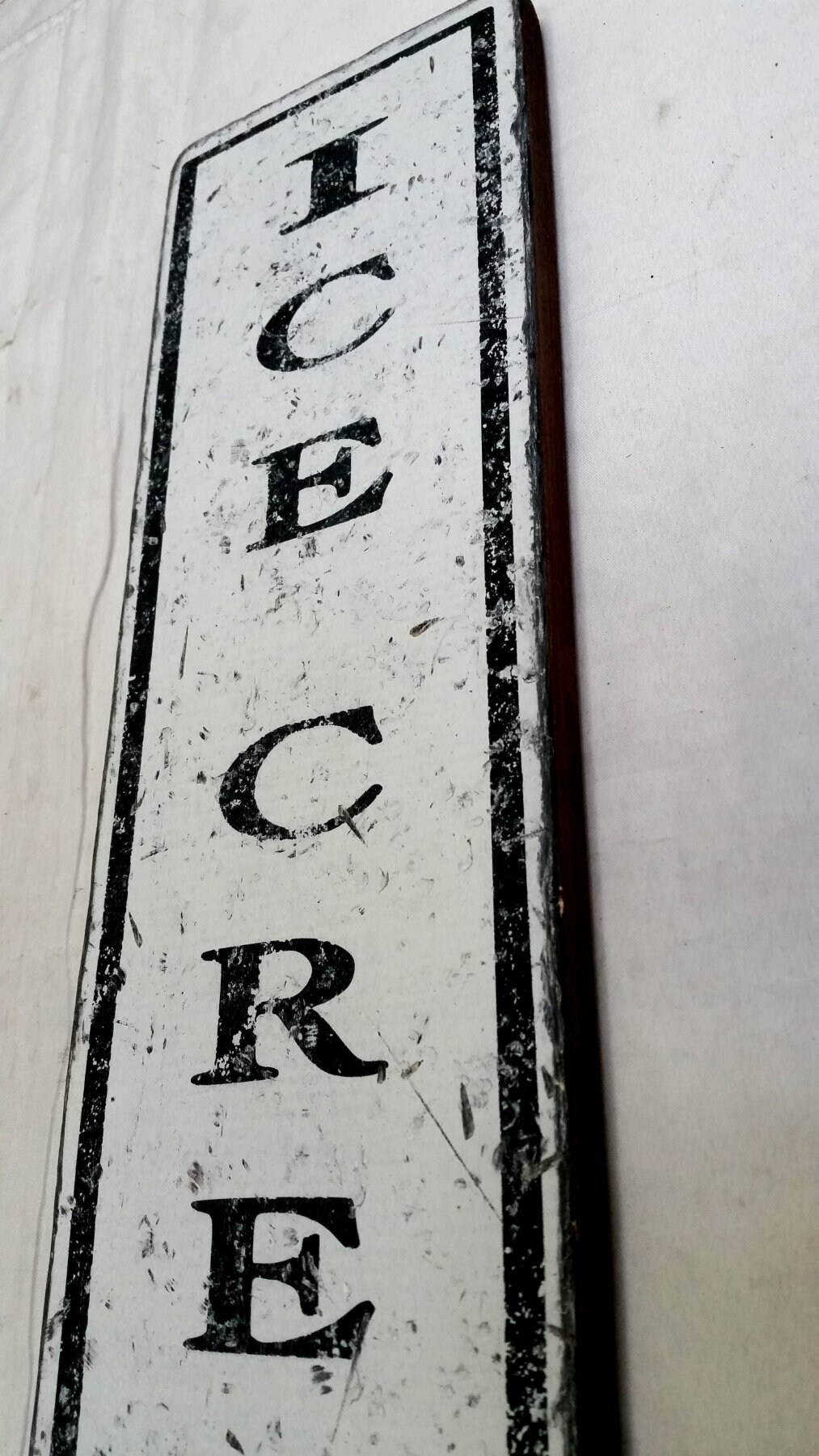 Rustic Sign Ice ICE CREAM Vertical Wood Sign - Hand Crafted Wooden Decor - Etsy