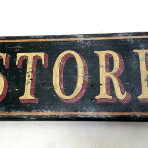 General Store Sign Antique Style Handmade Wood Decor image 3